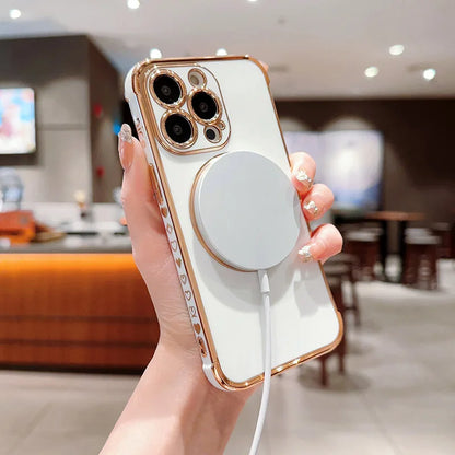 Elegant MagSafe Heart Case iPhone